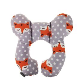 Infant U-Shaped Neck Guard Stroller Pillow (Option: Fox-OPP)